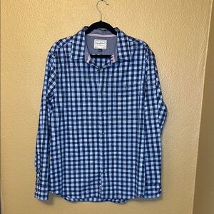 Nautica Blue Checkered Men's Shirt